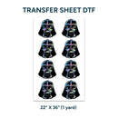 Printed DTF Sheets by Yards -  Dark Vader