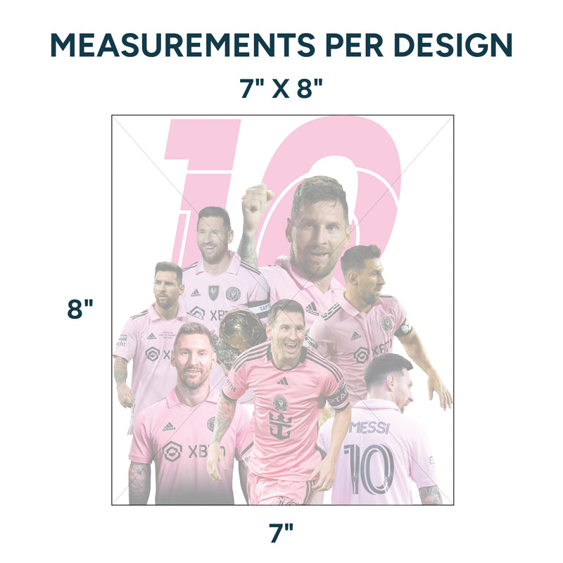 Printed DTF Sheets by Yards - Messi