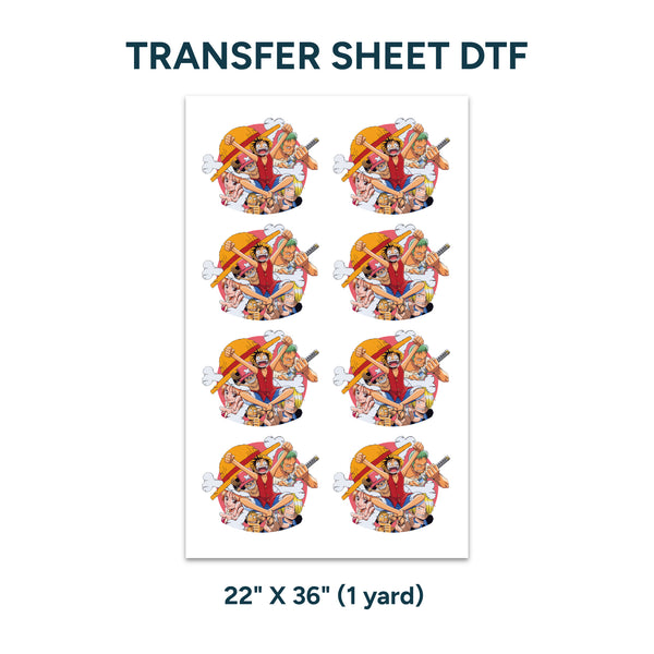 Printed DTF Sheets by Yards - One Piece