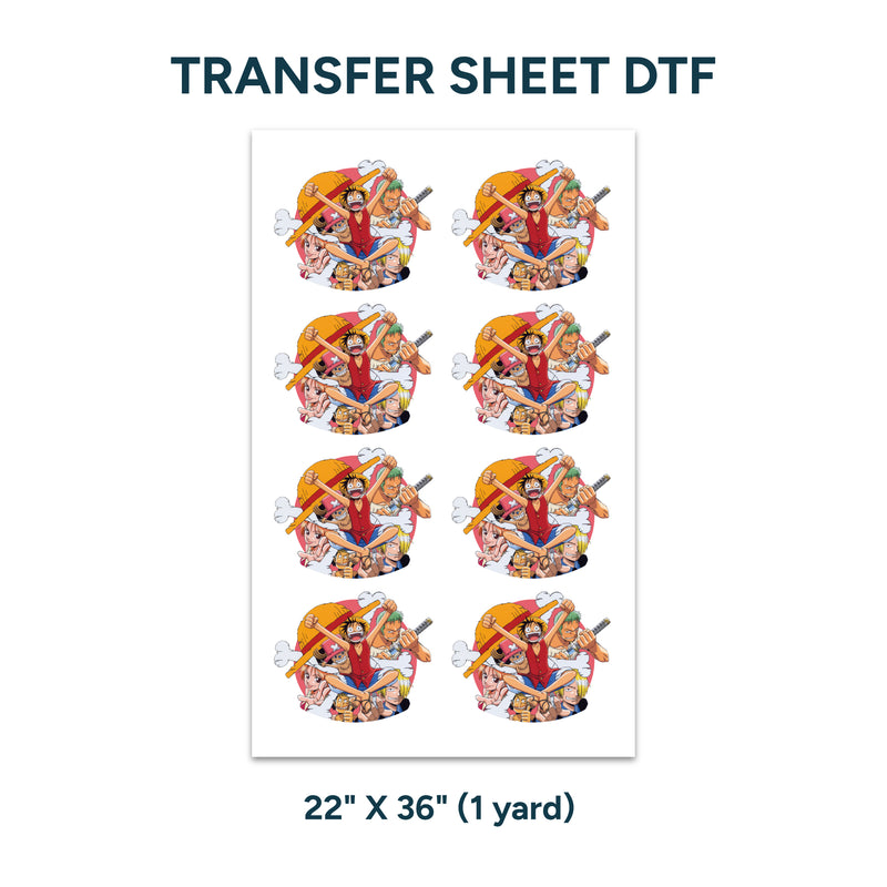 Printed DTF Sheets by Yards - One Piece