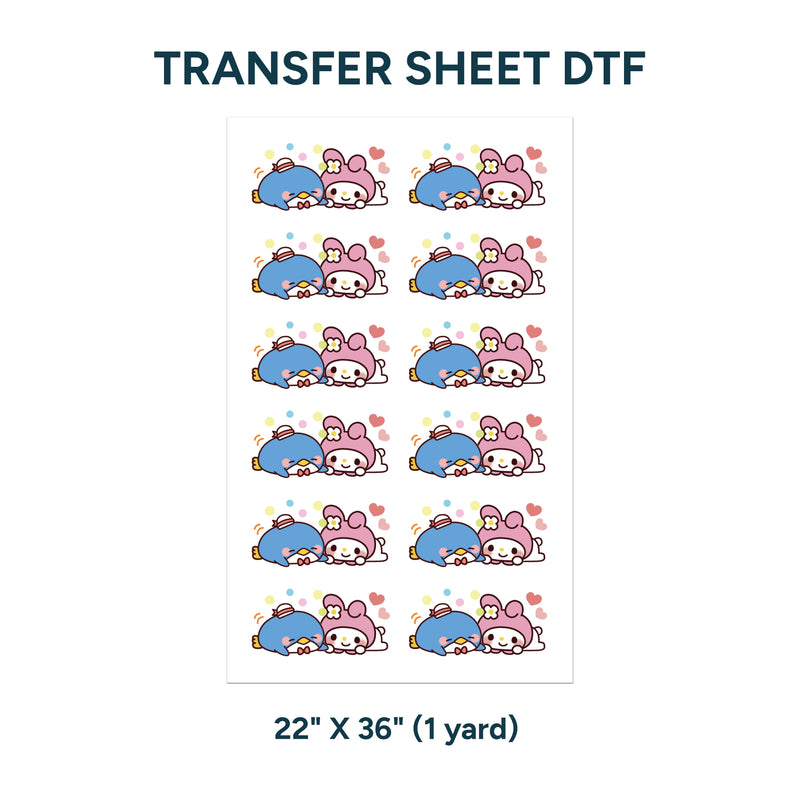 Printed DTF Sheets by Yards - Sanrio