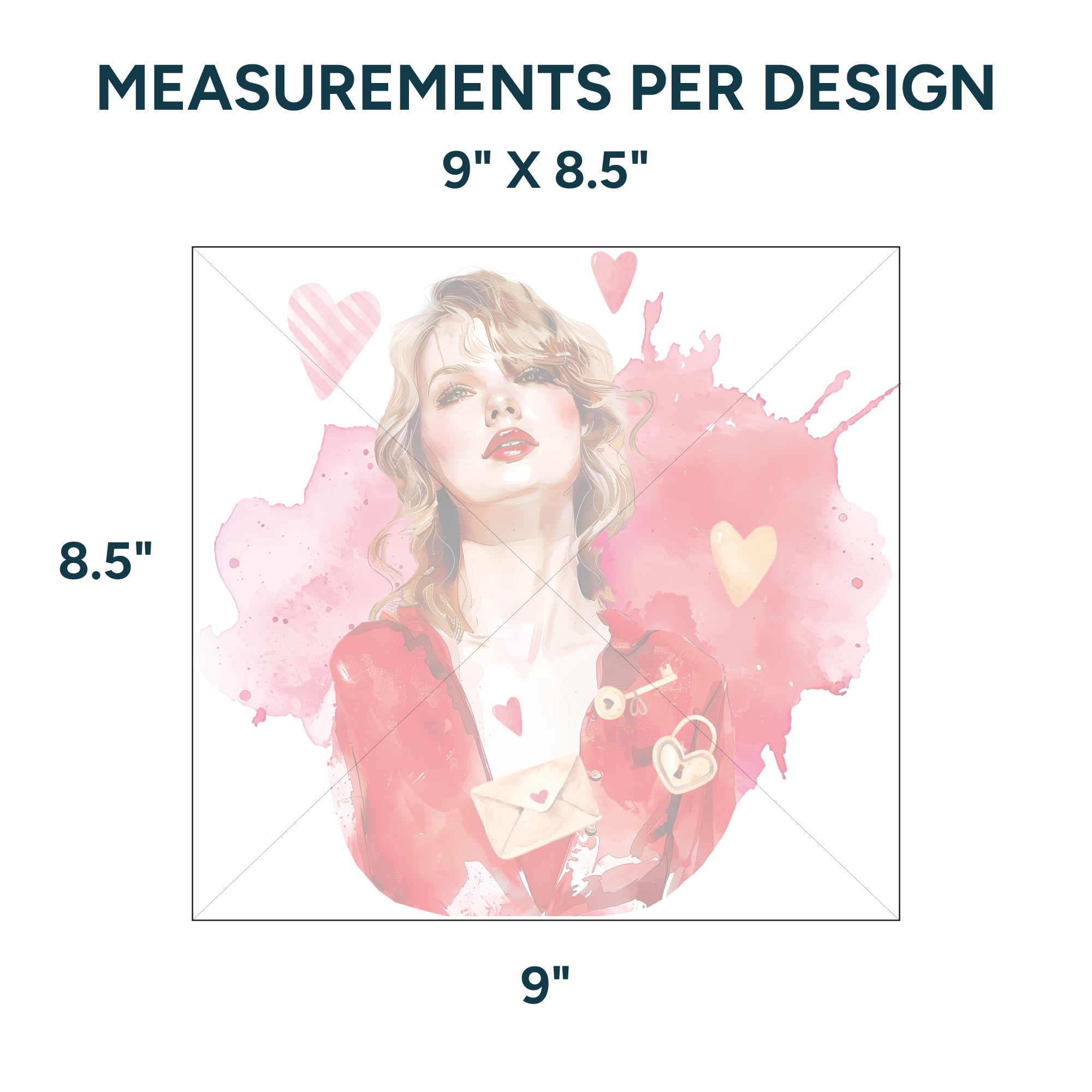 Sublimation Sheets Printed By Yards -  Taylor Swift 1