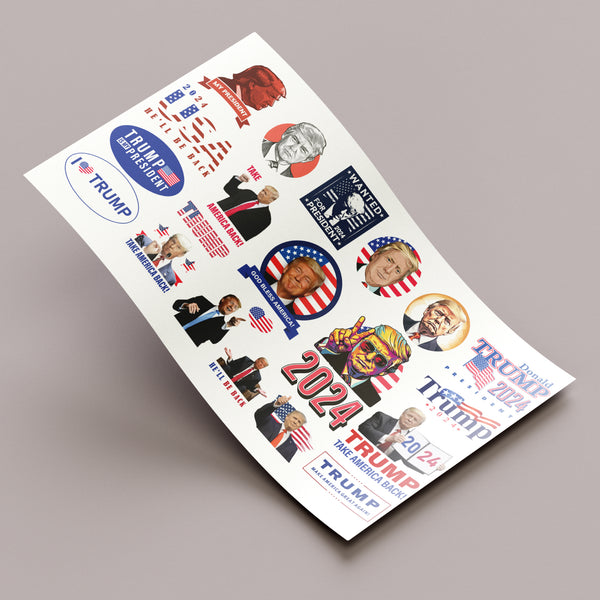 UV DTF Sticker Pack Donald Trump