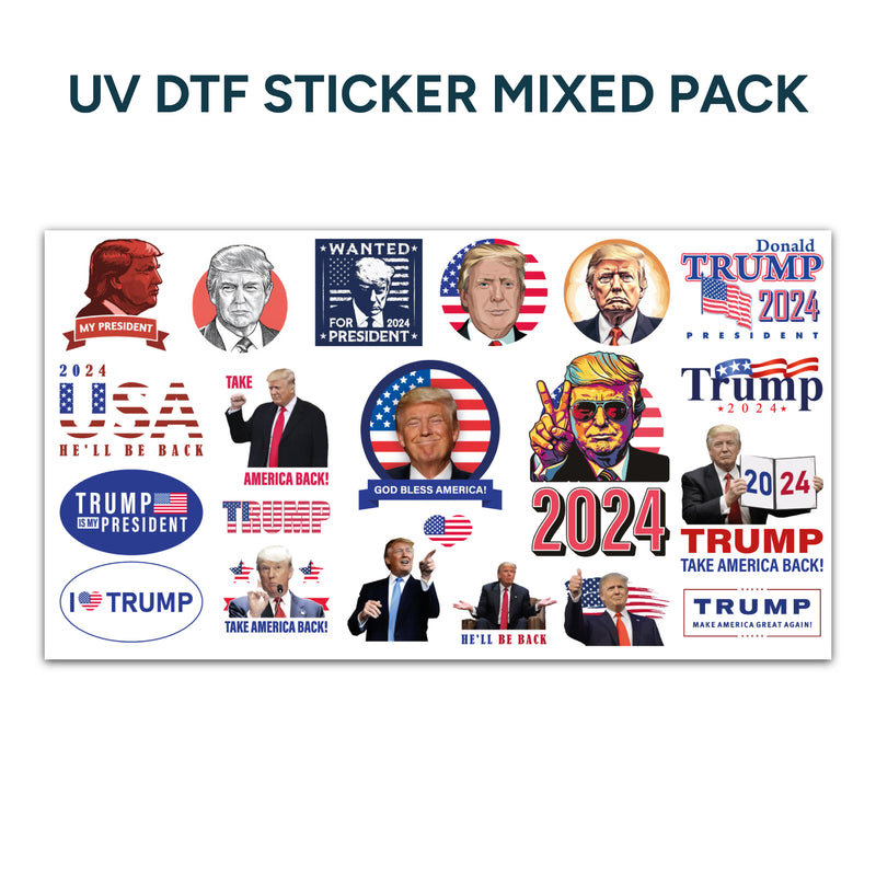 UV DTF Sticker Pack Donald Trump