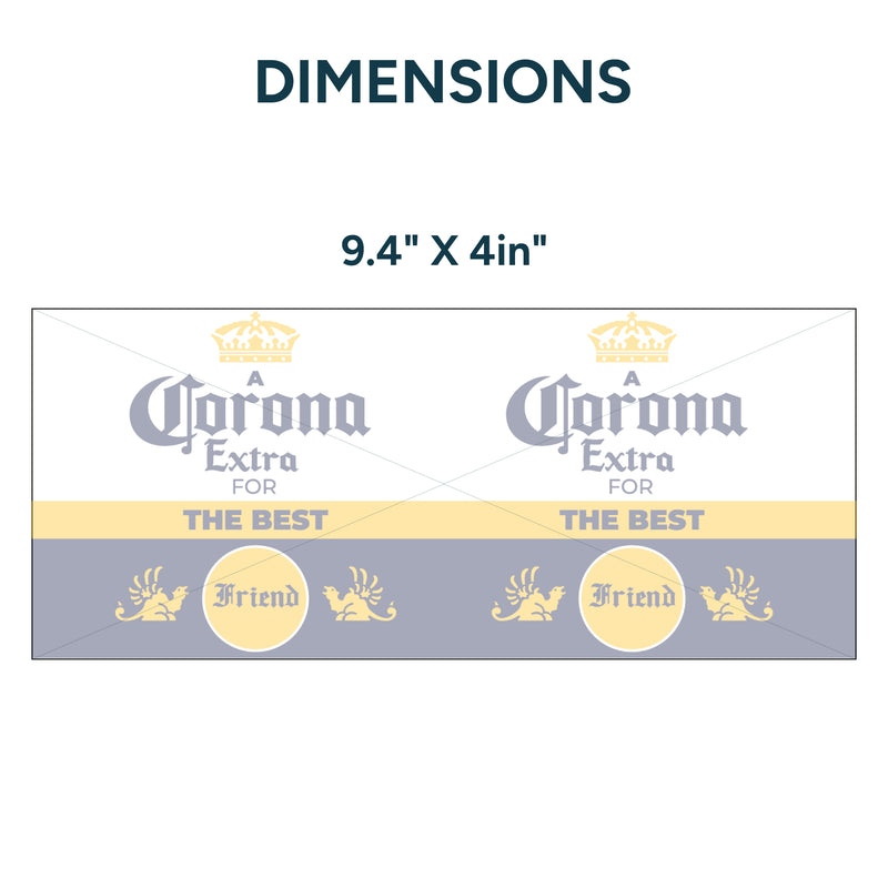 UV DTF WRAP LIBBEY CUP - Corona (The best friend)