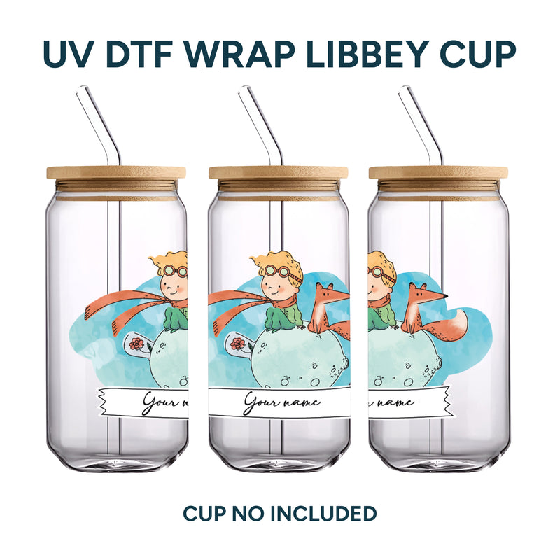 UV DTF WRAP LIBBEY CUP - El principito diseño 2