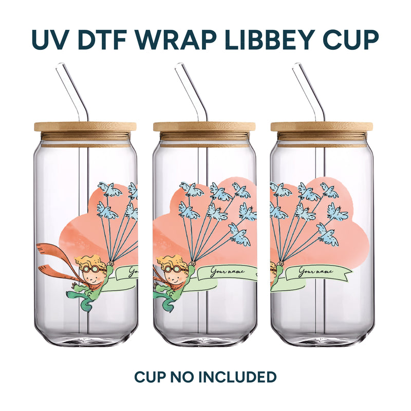 UV DTF WRAP LIBBEY CUP - El principito diseño 3