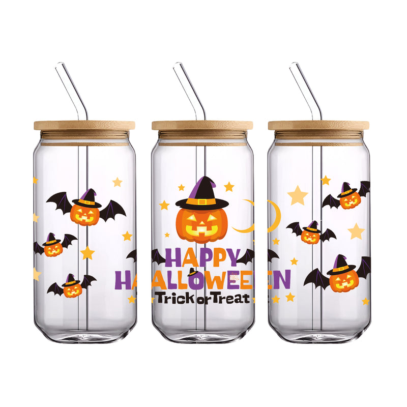 UV DTF WRAP LIBBEY CUP - Halloween diseño 1