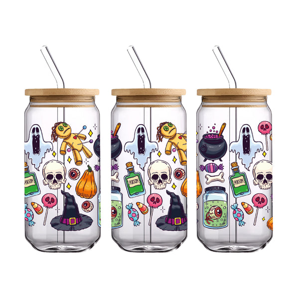 UV DTF WRAP LIBBEY CUP - Halloween diseño 5