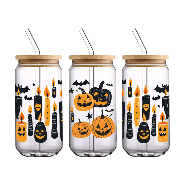 UV DTF WRAP LIBBEY CUP - Halloween diseño 4