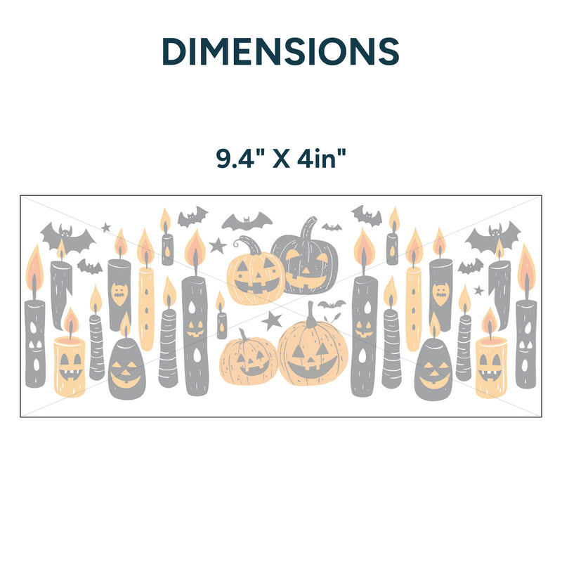 UV DTF WRAP LIBBEY CUP - Halloween diseño 4