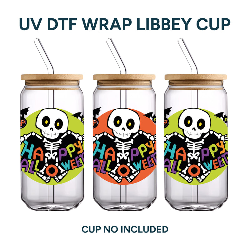 UV DTF WRAP LIBBEY CUP - Halloween diseño 6