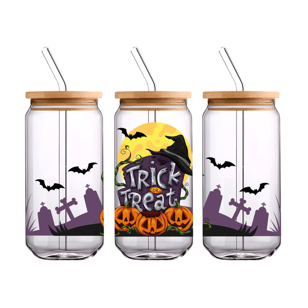 UV DTF WRAP LIBBEY CUP - Halloween diseño 7