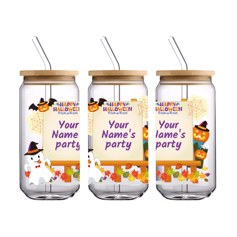 UV DTF WRAP LIBBEY CUP - Halloween diseño 9