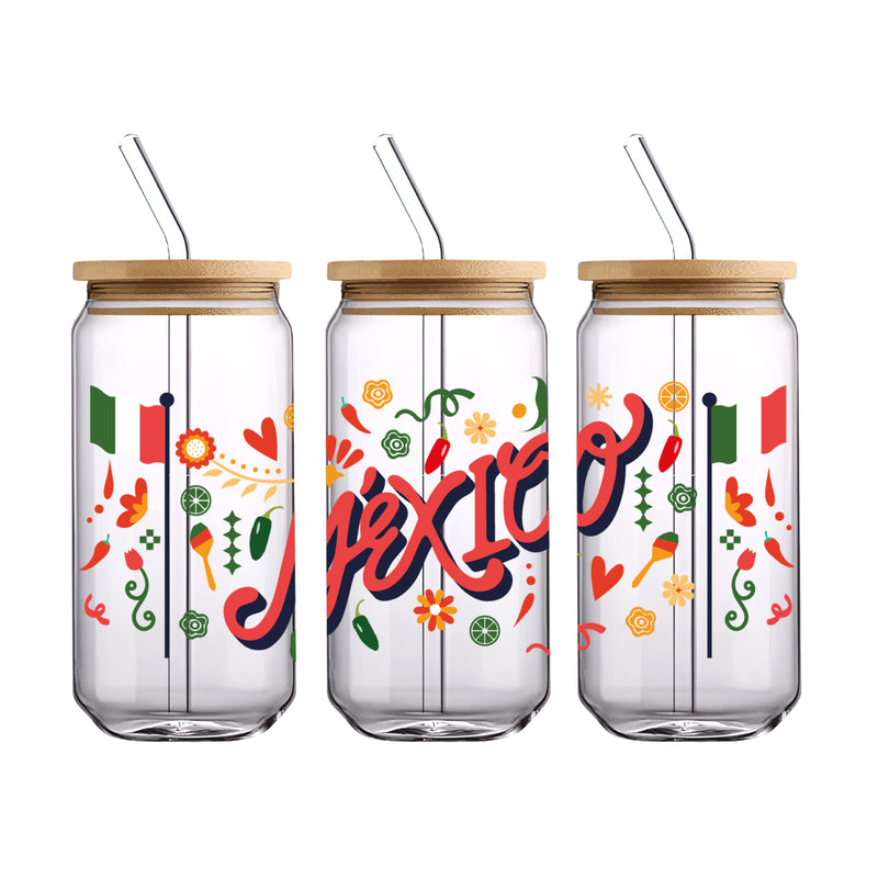 UV DTF WRAP LIBBEY CUP - Mexican Independence Day design 1