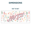 UV DTF WRAP LIBBEY CUP - Mexican Independence Day design 1