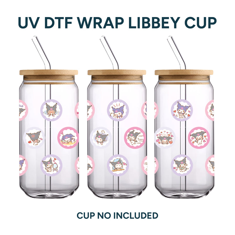 UV DTF WRAP LIBBEY CUP - Kuromi