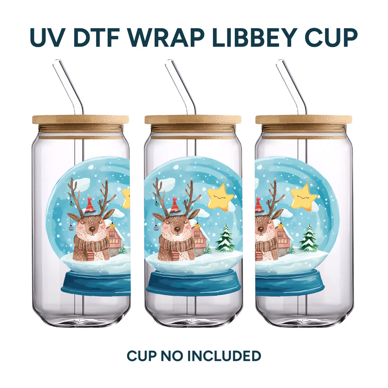 UV DTF WRAP LIBBEY CUP - Christmas design 10