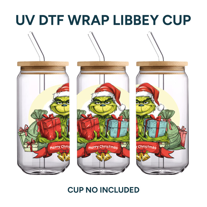 UV DTF WRAP LIBBEY CUP - Christmas design 2