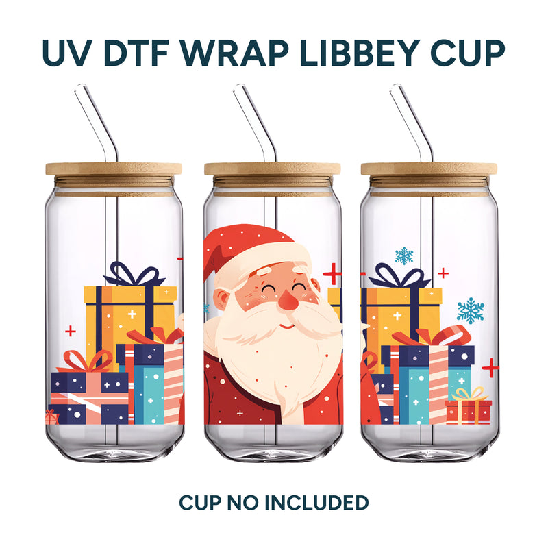 UV DTF WRAP LIBBEY CUP - Christmas design 3