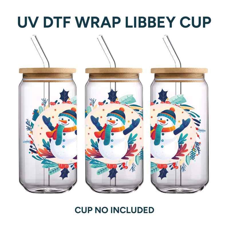 UV DTF WRAP LIBBEY CUP - Christmas design 7