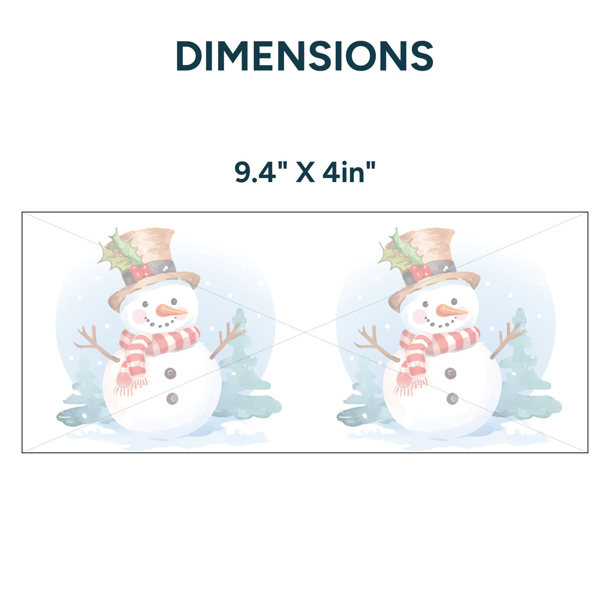 UV DTF WRAP LIBBEY CUP - Christmas design 8