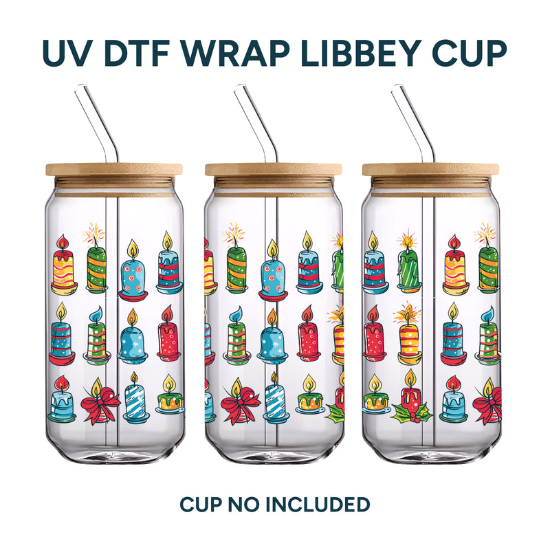 UV DTF WRAP LIBBEY CUP - Christmas design 9