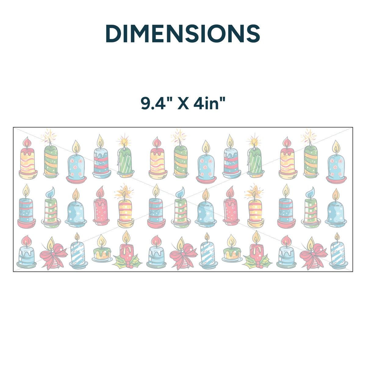 UV DTF WRAP LIBBEY CUP - Christmas design 9