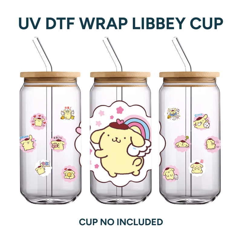 UV DTF WRAP LIBBEY CUP - Pom Pom Purim