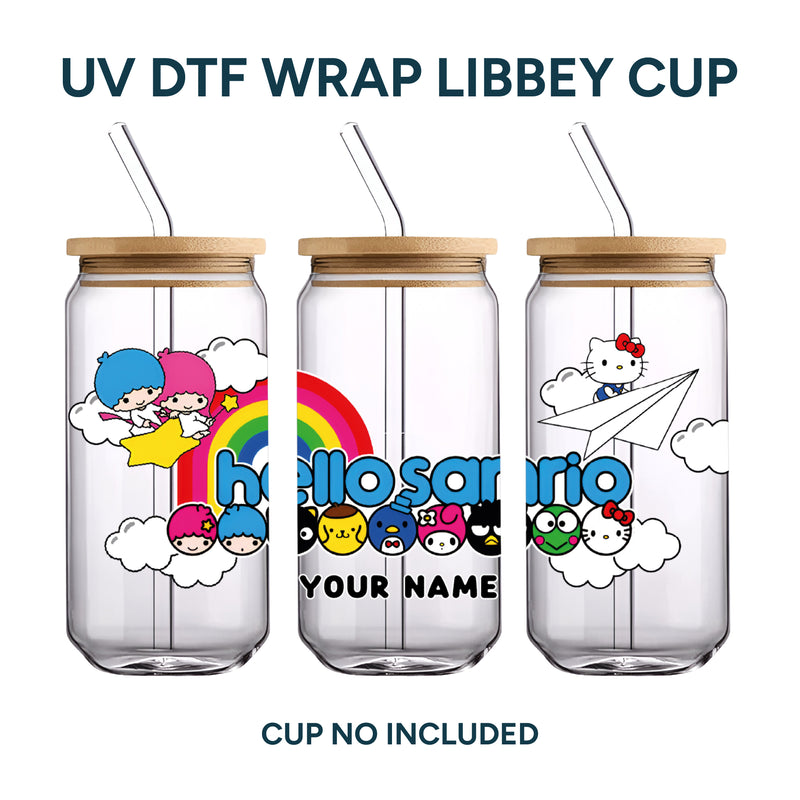 UV DTF WRAP LIBBEY CUP - Sanrio personalize name 1