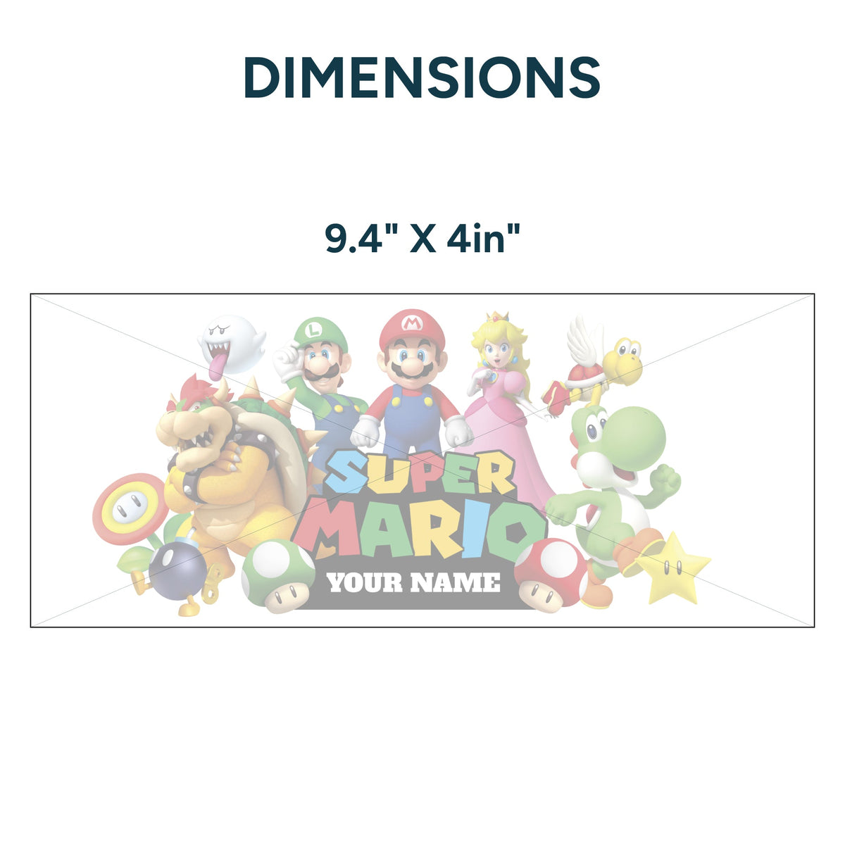 UV DTF WRAP LIBBEY CUP - Super Mario