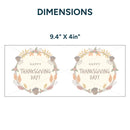 UV DTF WRAP LIBBEY CUP -  Thanksgiving design 2
