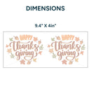 UV DTF WRAP LIBBEY CUP -  Thanksgiving design 7