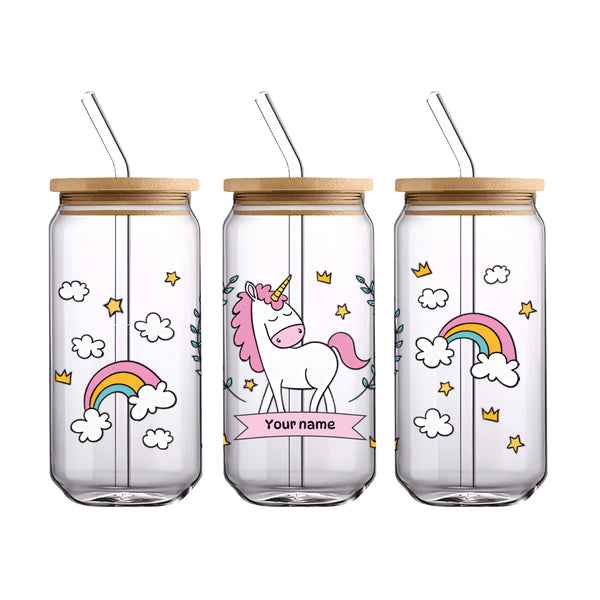 UV DTF WRAP LIBBEY CUP - Unicornios diseño 1