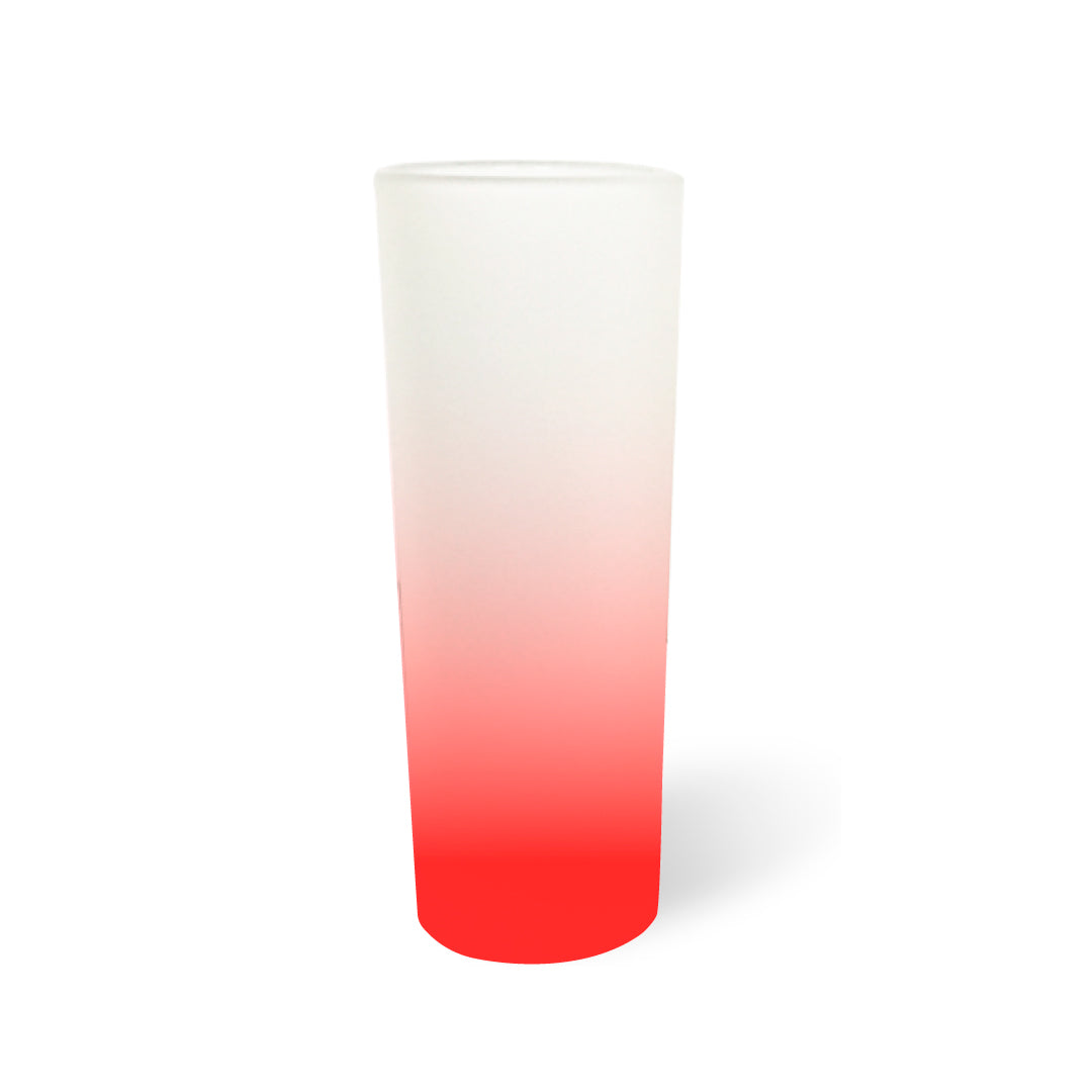 Frosted Glass Tequilero With Colored Base 4 Oz