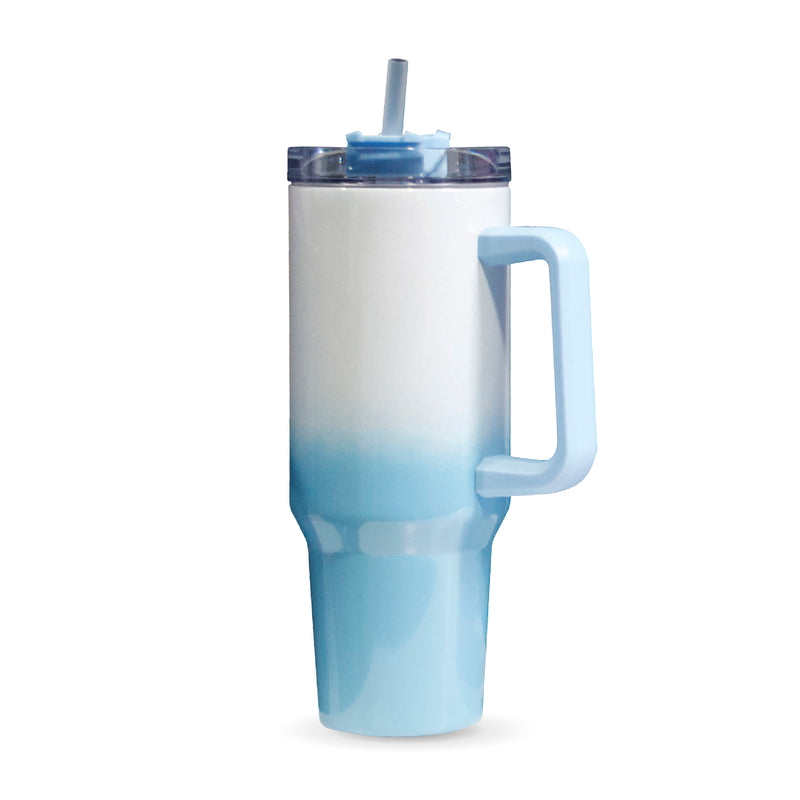 40 Oz. Insulated Tumbler with Handle and Straw Lid