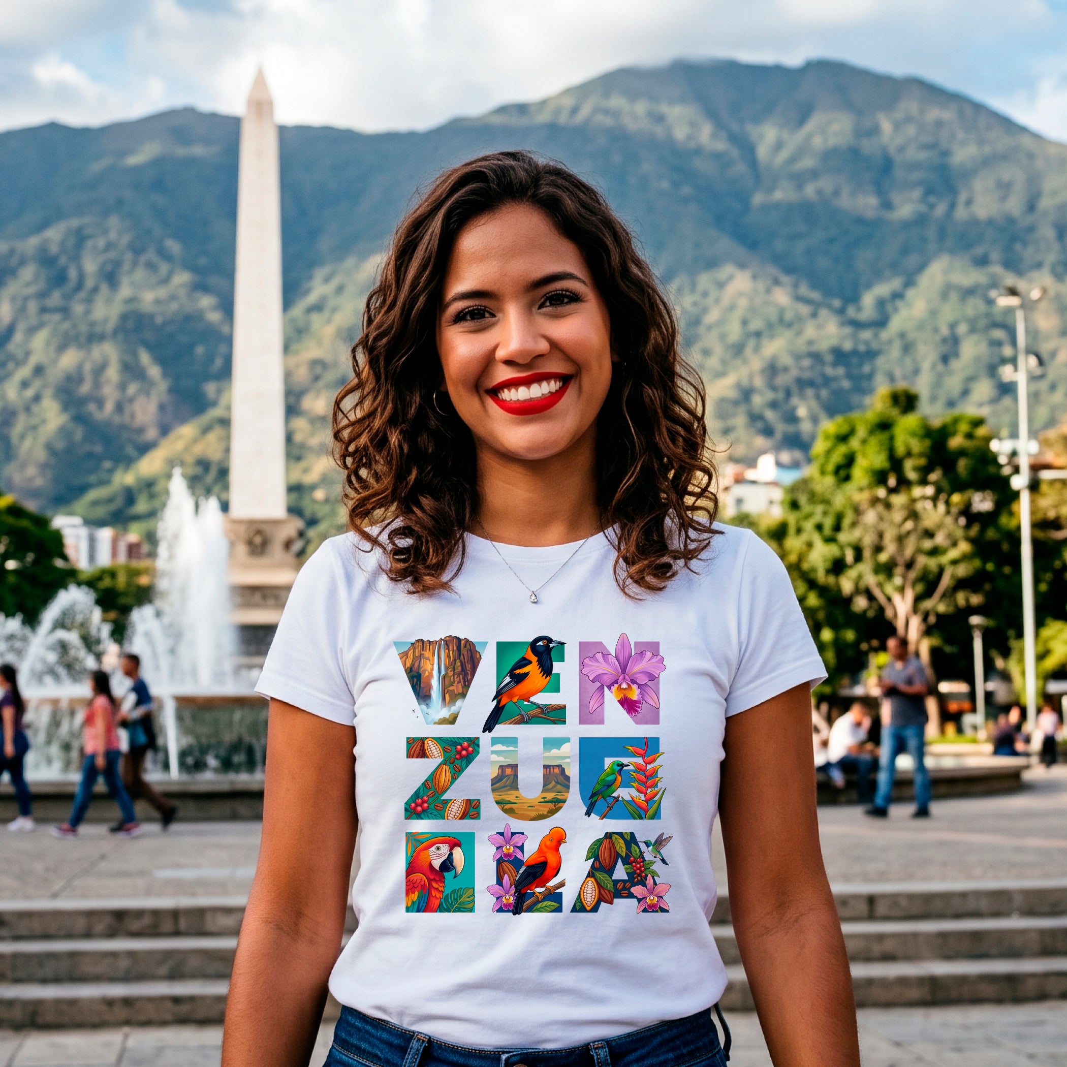 Printed DTF Sheets by Yards - Patriotic & Cultural Designs, Venezuelan Flag Shirt Transfers