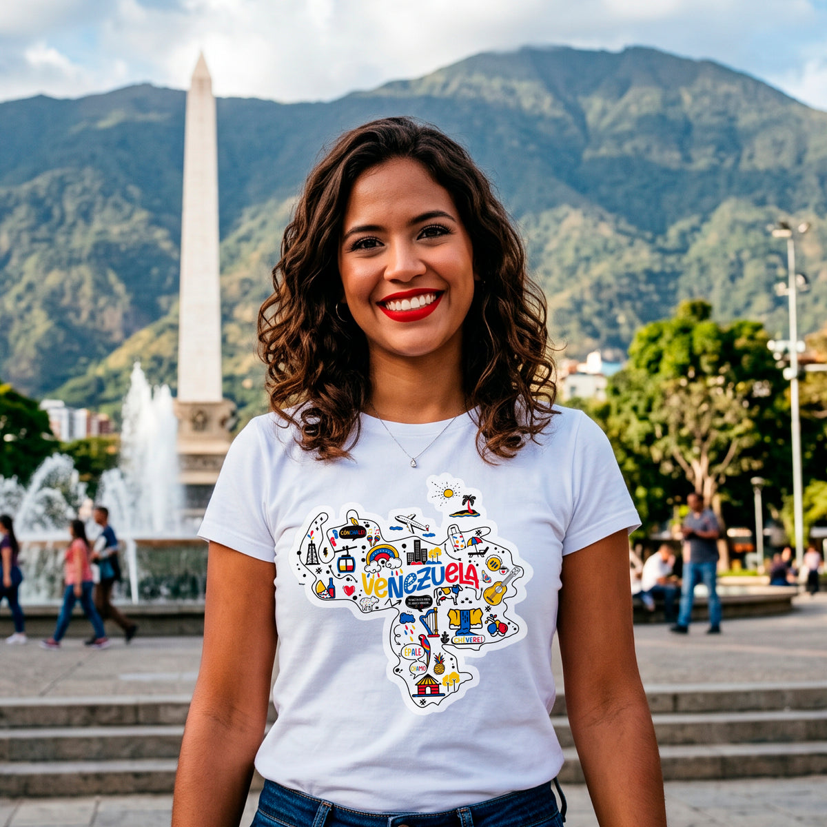 Printed DTF Sheets by Yards - Patriotic & Cultural Designs, Venezuelan Flag Shirt Transfers