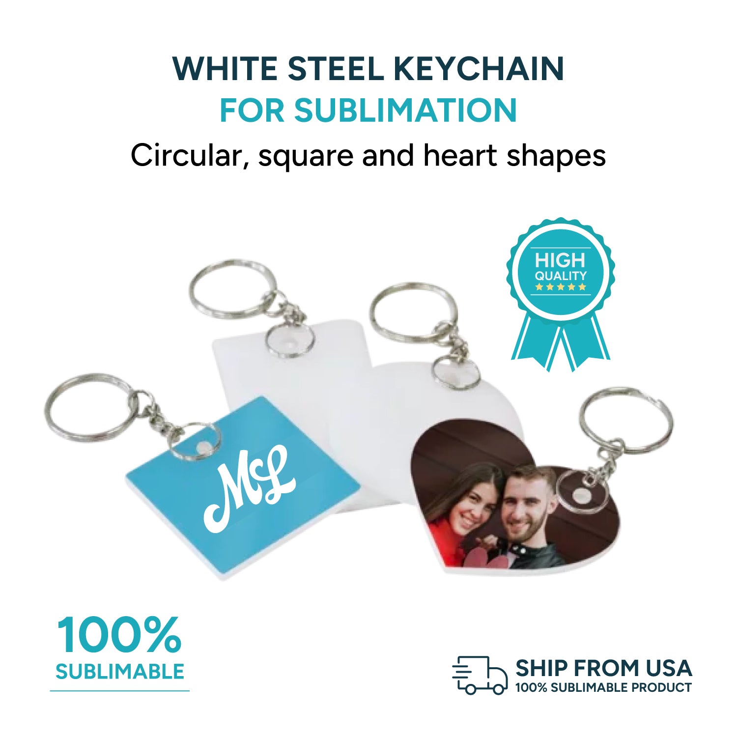 Steel Sublimation Keychain