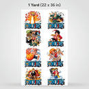 Printed DTF Sheets by Yards - One Piece (various designs)