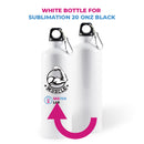 20 oz white sports bottle